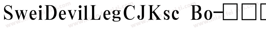 SweiDevilLegCJKsc Bo字体转换